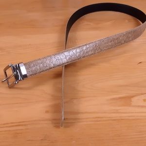 Tan Alligator Men's Belt